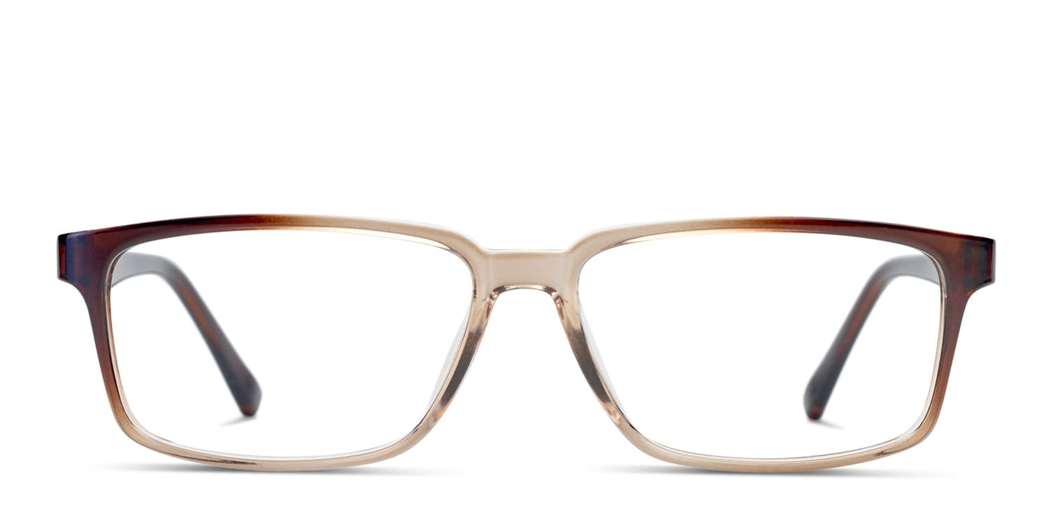 Amelia E. Audley Clear Brown glasses - Brown - Frontal View