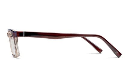 Amelia E. Audley Clear Brown glasses - Brown - Side View