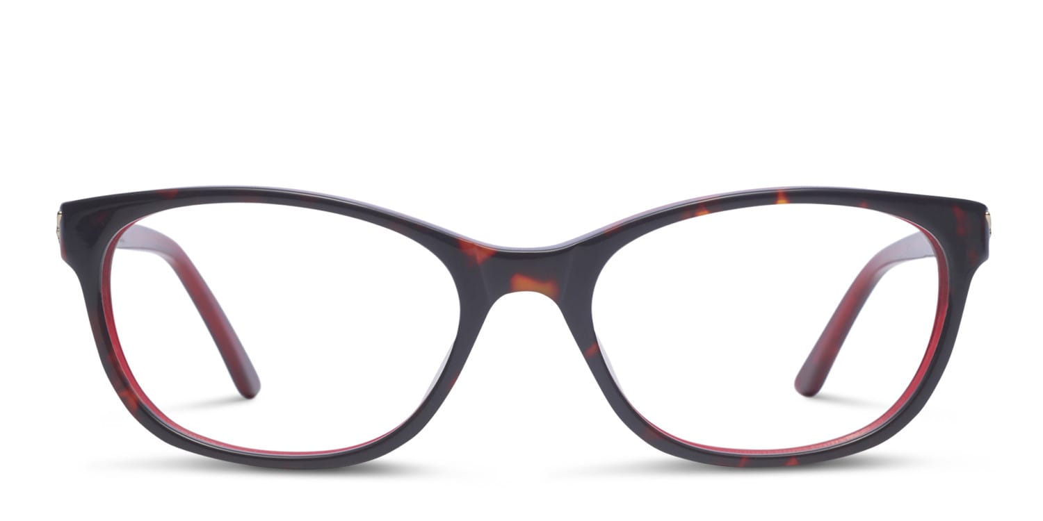 Amelia E. Giselle Tortoise w/Red glasses - Red / Tortoise - Frontal View