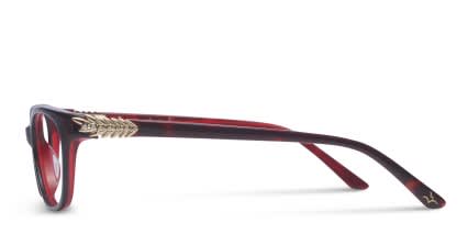 Amelia E. Giselle Tortoise w/Red glasses - Red / Tortoise - Side View