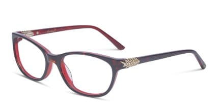 Amelia E. Giselle Tortoise w/Red glasses - Red / Tortoise - Angle View