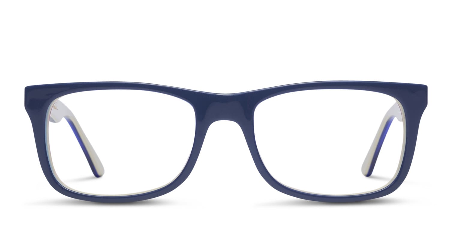 Amelia E. Augustin Navy Blue glasses - Blue - Frontal View