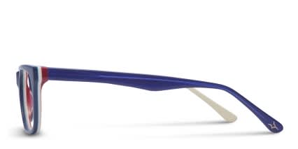 Amelia E. Augustin Navy Blue glasses - Blue - Side View