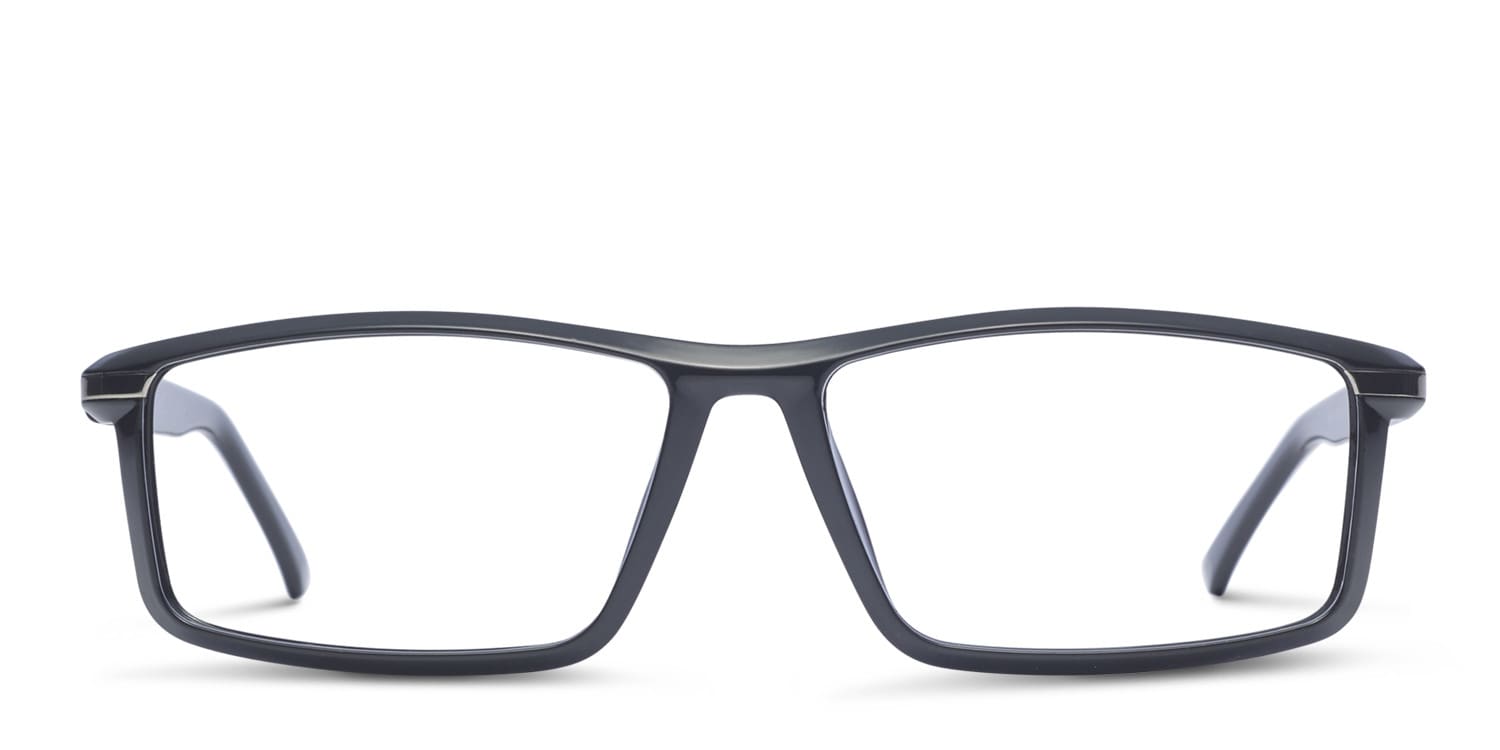 Revel Lansing Shiny Black glasses - Shiny Black - Frontal View