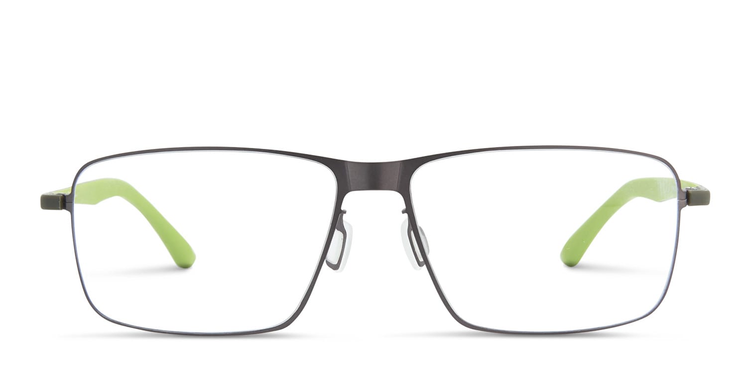 Ottoto Chester Gunmetal w/Green glasses - Gunmetal / Green - Frontal View