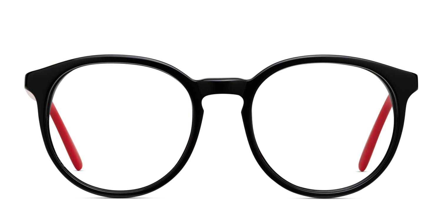 Ottoto Piero Black w/Red glasses - Black / Red - Frontal View