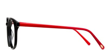 Ottoto Piero Black w/Red glasses - Black / Red - Side View