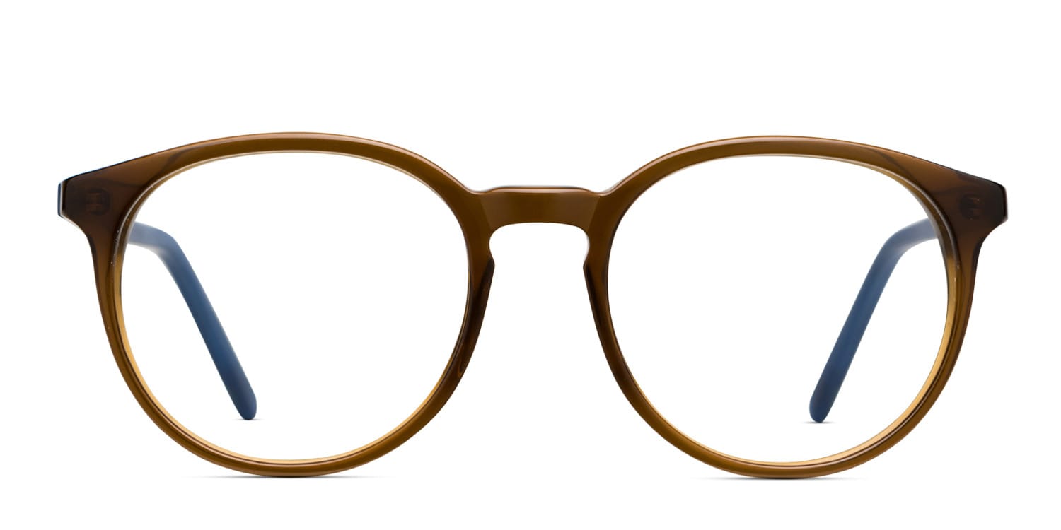 Ottoto Piero Brown w/Blue glasses - Blue / Brown - Frontal View