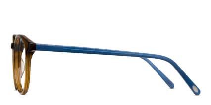 Ottoto Piero Brown w/Blue glasses - Blue / Brown - Side View
