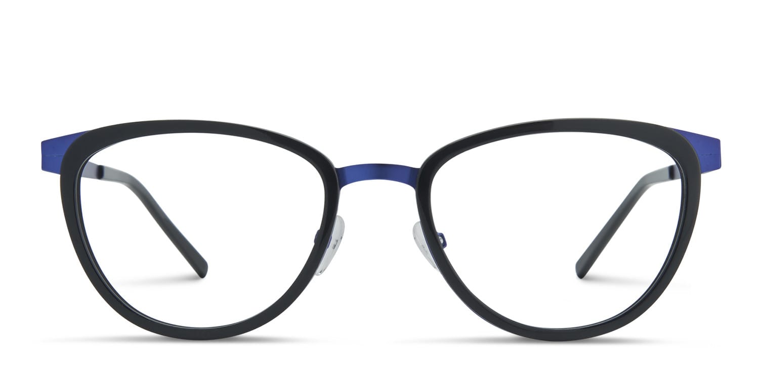 Ottoto Thelma Black, Blue glasses - Black / Blue - Frontal View