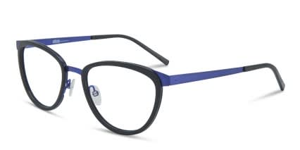 Ottoto Thelma Black, Blue glasses - Black / Blue - Angle View