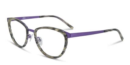 Ottoto Thelma Gray w/Purple glasses - Gray / Purple - Angle View