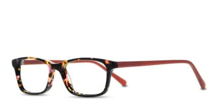 Massa Tortoise/Red glasses - Red / Tortoise - Angle View