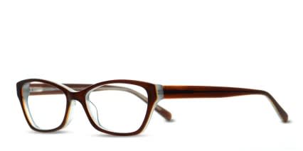 Morgayne Brown/Clear glasses - Brown / Clear - Angle View