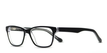 Feyre Black glasses - Black / Clear - Angle View