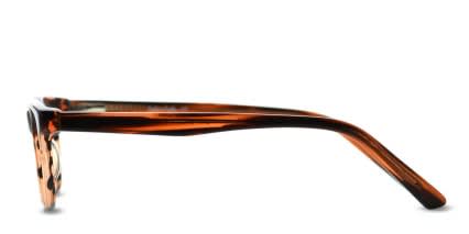 Alderaan Brown, Pattern glasses - Multicolor / Brown - Side View