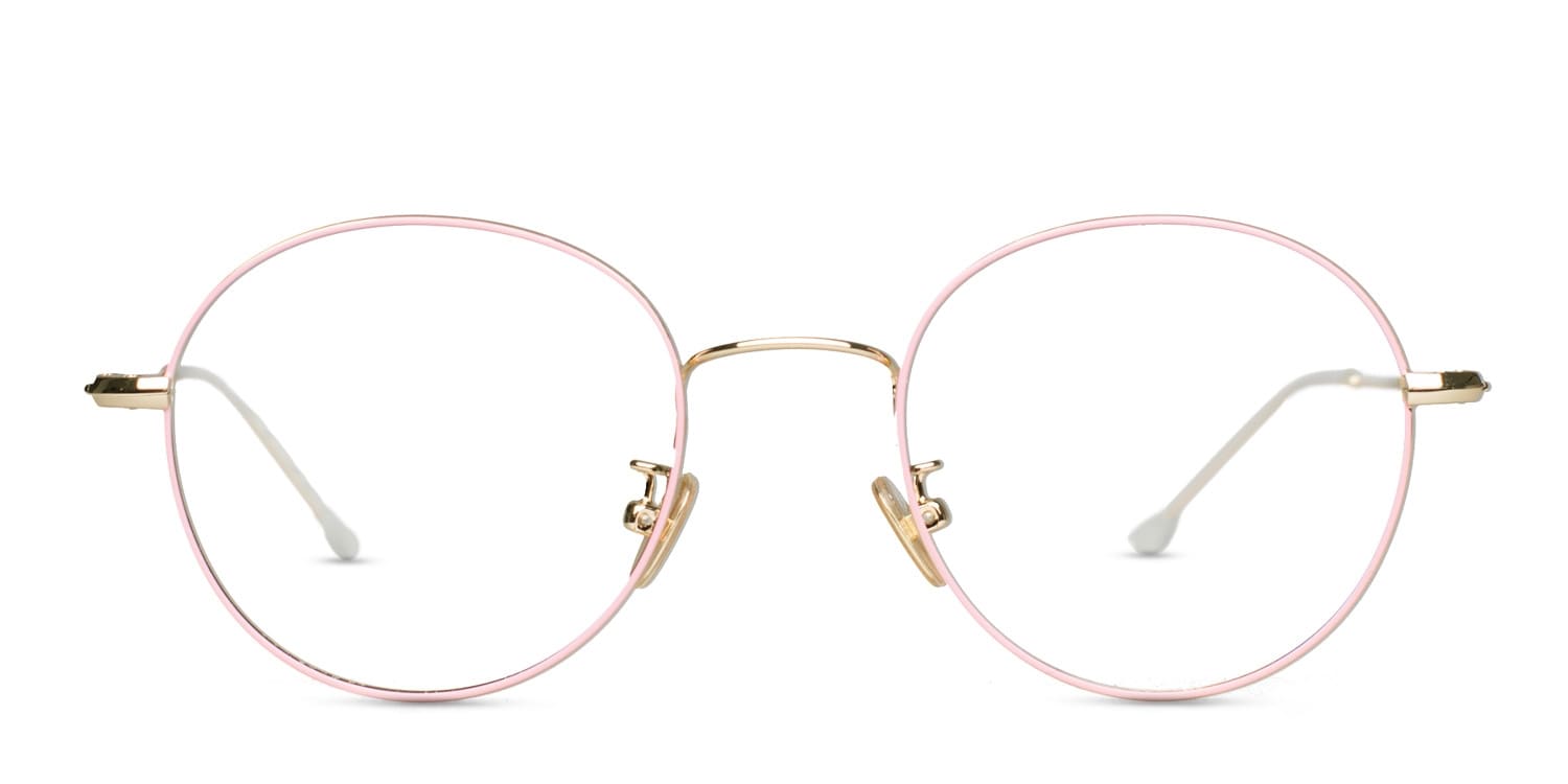Ottoto Allium Pink w/Gold glasses - Pink / Gold - Frontal View