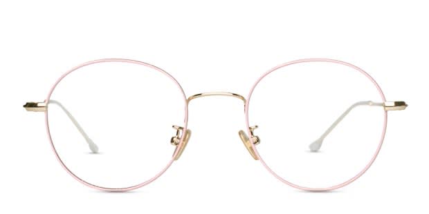 Ottoto Allium Pink w/Gold Prescription Eyeglasses