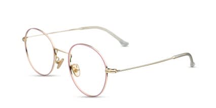 Ottoto Allium Pink w/Gold glasses - Pink / Gold - Angle View