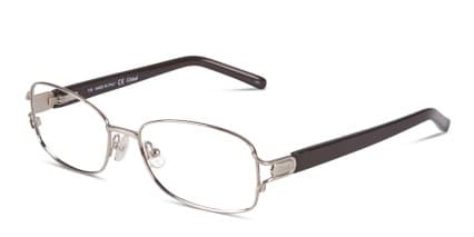 Chloe CE2117 Silver w/Brown glasses - Brown / Silver - Angle View