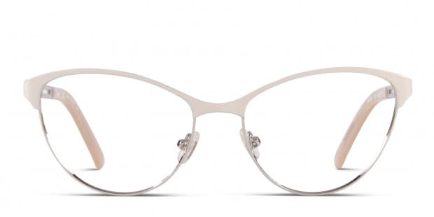 Chloe CE2121 Beige w/Silver Eyeglasses | Includes FREE Rx Lenses