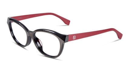 Fendi FF0044/F Brown w/Red glasses - Brown / Red - Angle View