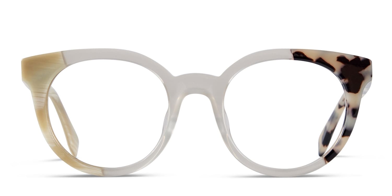 Fendi FF0065 Clear w/Leopard Prescription Eyeglasses