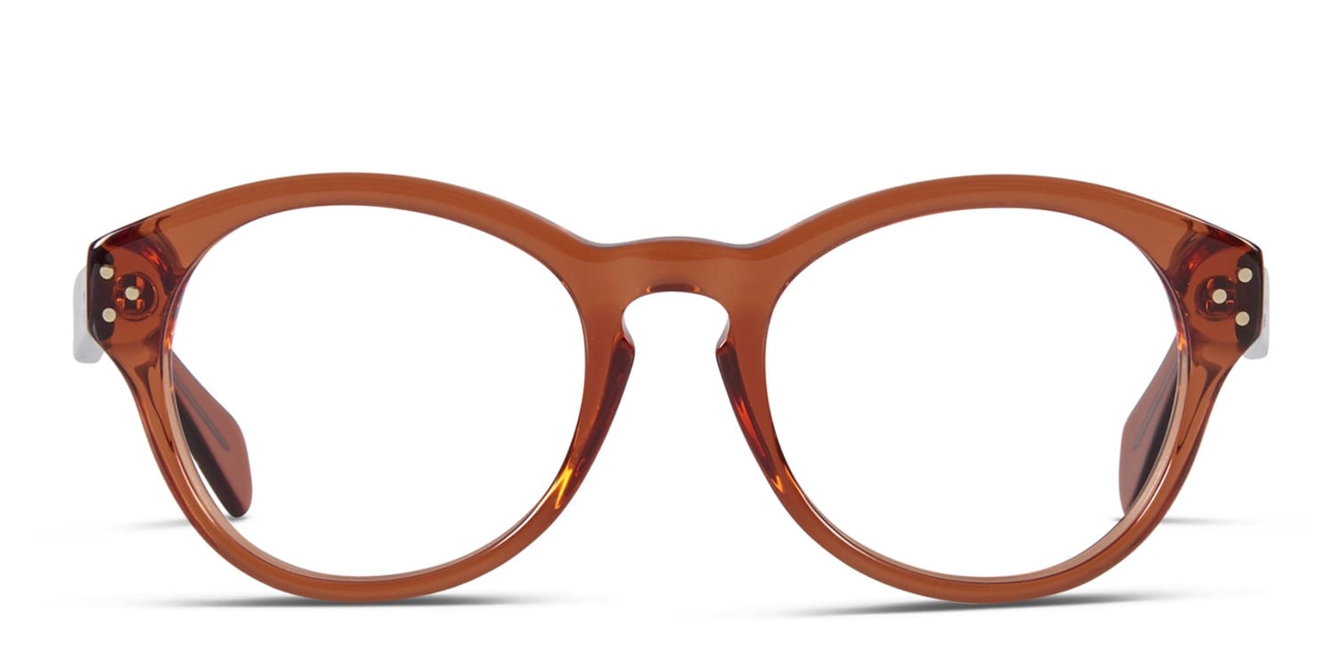 Celine CL41300 Clear Orange glasses - Orange / Clear - Frontal View