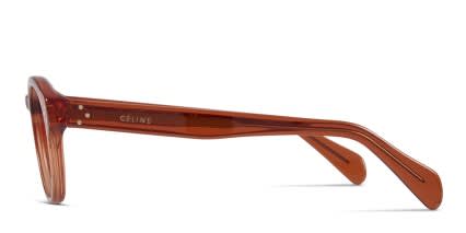 Celine CL41300 Clear Orange glasses - Orange / Clear - Side View