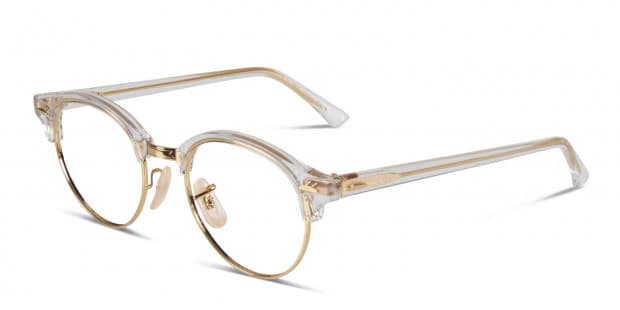 Clear gold ray ban glasses sale