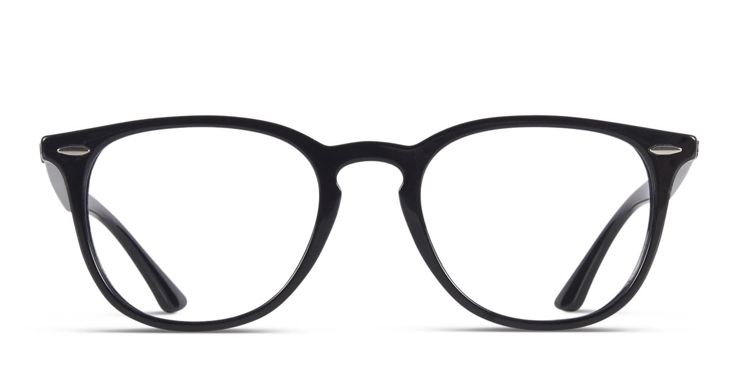 Ray-Ban 7159 Shiny Black glasses - Shiny Black - Frontal View