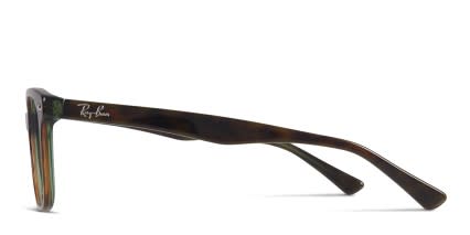 Ray-Ban RX5285 Tortoise, Green glasses - Tortoise / Green - Side View