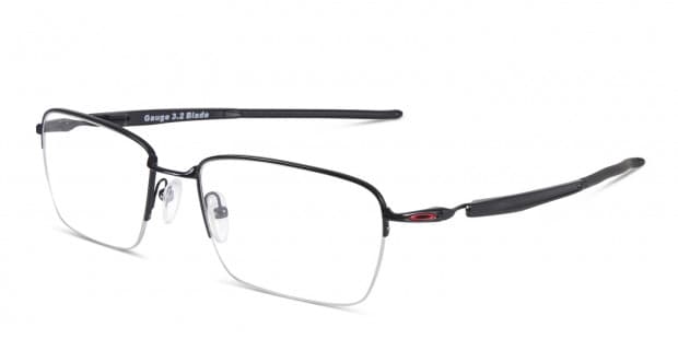 Oakley Gauge 3.2 Blade Shiny Black Eyeglasses Includes FREE Rx