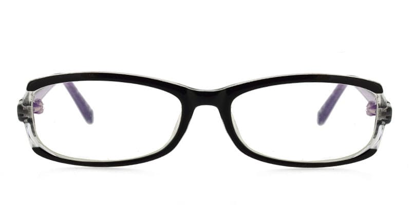 Reece Jakob 6026 Black w/Clear NA glasses - Black - Frontal View