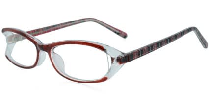 Reece Jakob 6026 Red w/Clear NA glasses - Red - Angle View