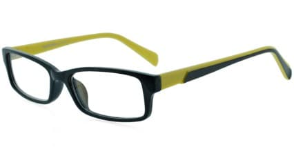 Reece Jakob 6027 Black w/Yellow NA glasses - Black - Angle View