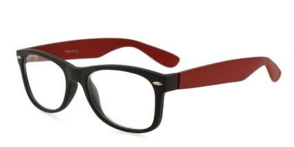 Reece Jakob 6038 Black w/Red NA glasses - Black - Angle View