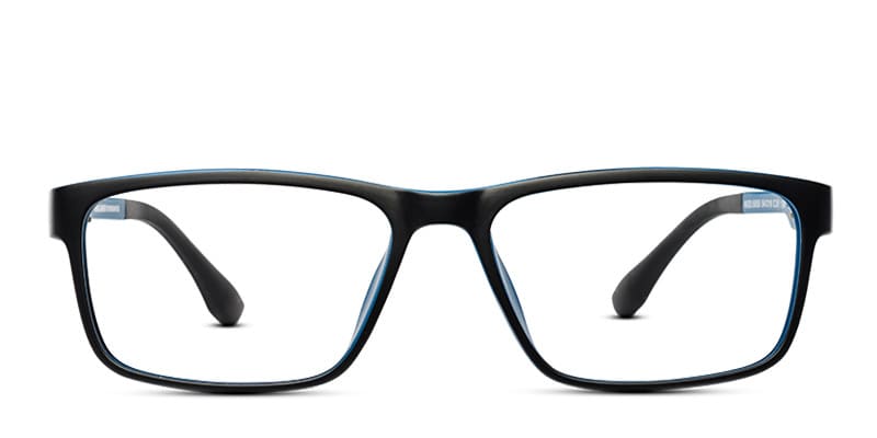 GM 5055 Black w/Navy Blue glasses - Black / Blue - Frontal View
