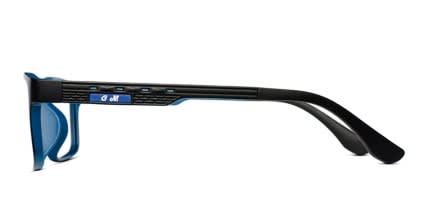 GM 5055 Black w/Navy Blue glasses - Black / Blue - Side View