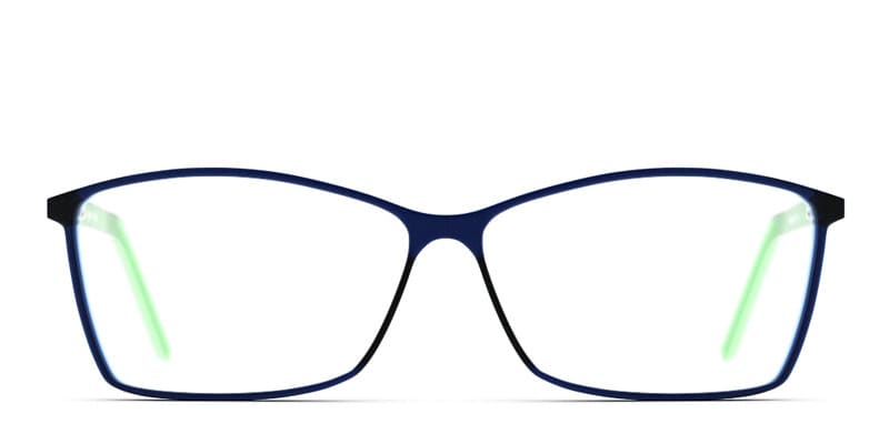 GM 5038 Blue w/Mint glasses - Blue / Green - Frontal View