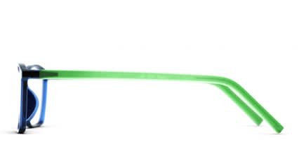 GM 5038 Blue w/Mint glasses - Blue / Green - Side View