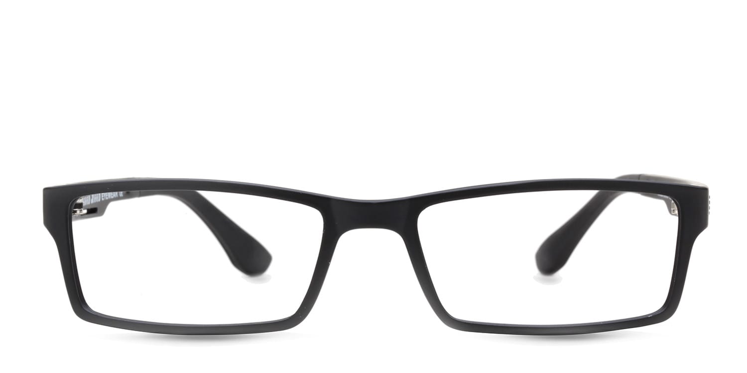 Charlie Black glasses - Black - Frontal View