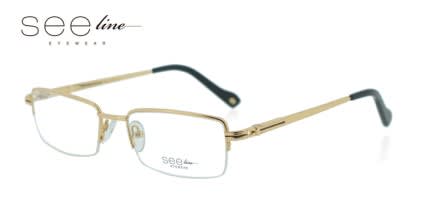 See Line AMG Gold NA glasses - Gold - Angle View