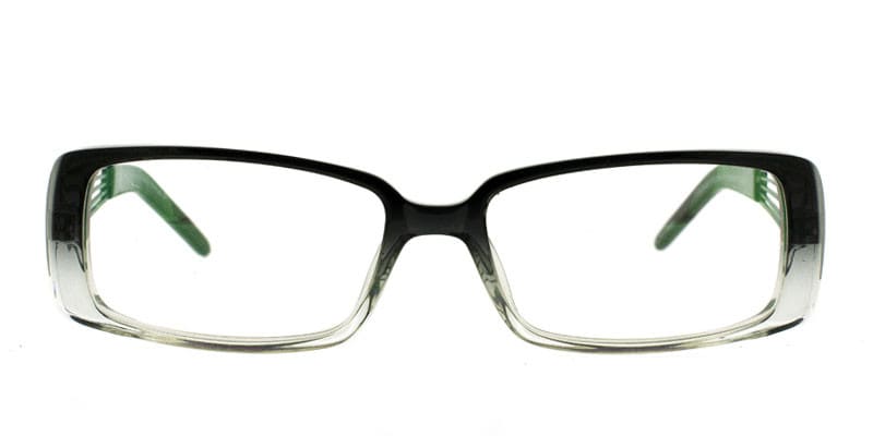 One EG3430 Black w/Clear NA glasses - Black / Clear - Frontal View
