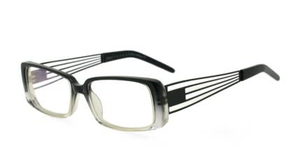 One EG3430 Black w/Clear NA glasses - Black / Clear - Angle View