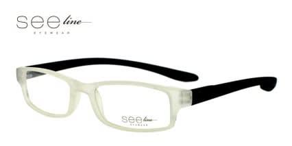 See-Line R330 White w/Black NA glasses - White - Angle View
