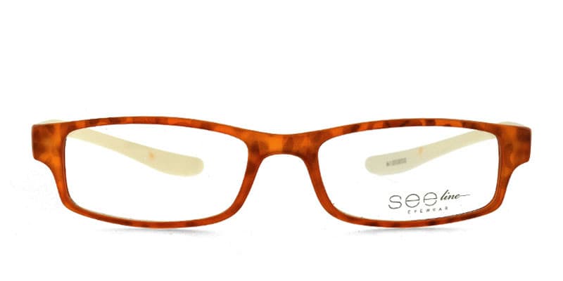 See-Line R330 Tortoise w/White NA glasses - Tortoise - Frontal View