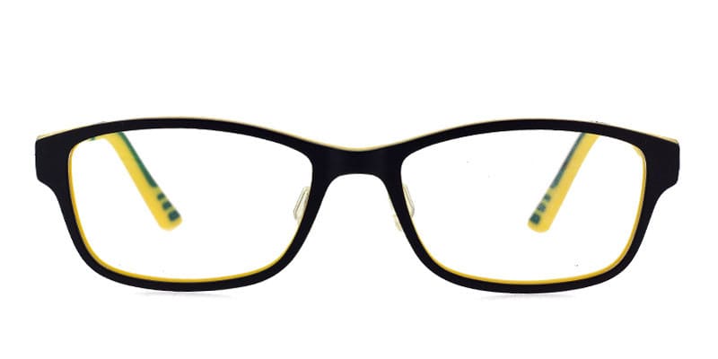 ULTEM Notia 2005 Black w/Yellow NA glasses - Black - Frontal View
