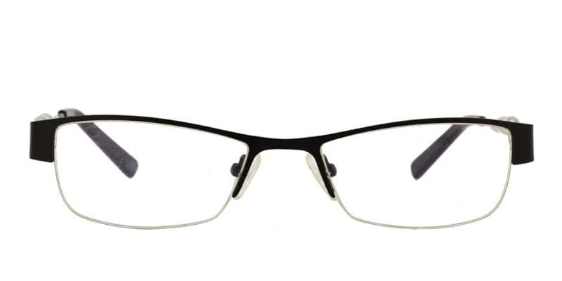 One WA6452 Black w/White glasses - Black / White - Frontal View