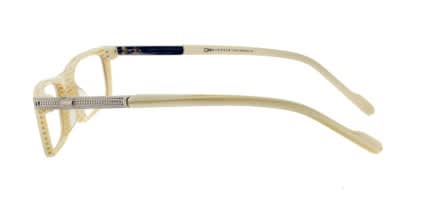 One AW7006 White glasses - White - Side View